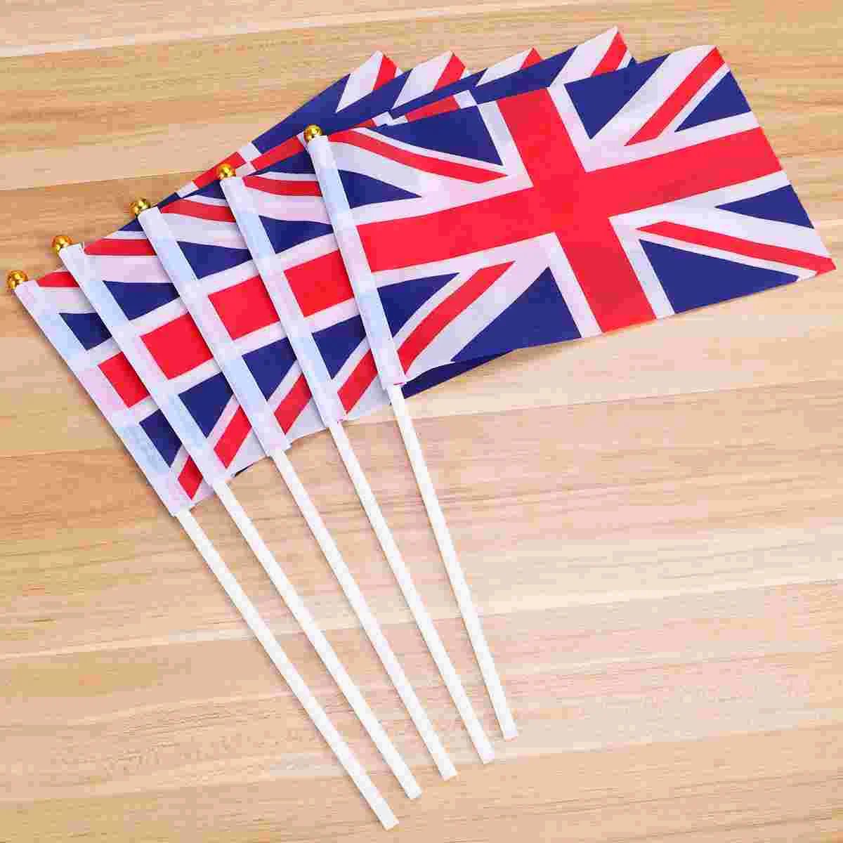 100pcs Union Jack Hand Waving Flag Royal UK GB Great Britain Flags mini flag UK Flag