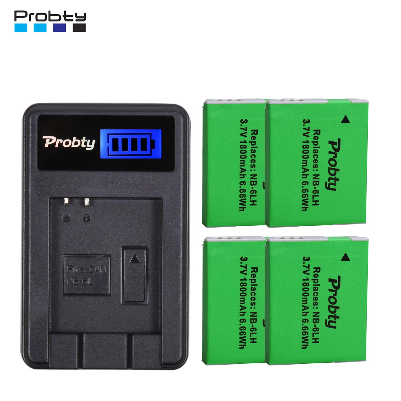 Probty NB-6L/NB-6LH Battery for Canon PowerShot SX540 HS, SX530 HS, SX520 HS, SX510 HS, SX500 HS, SX170 is,SX700 HS, SX710 HS