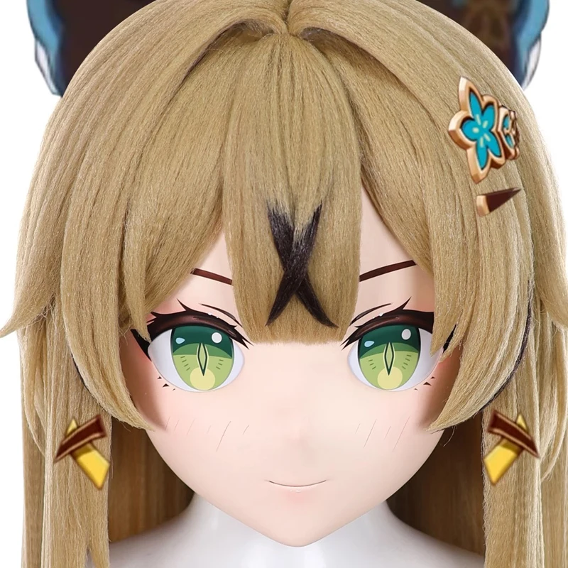 Pełna opaska z zamkiem Personalizacja Pełna Lalka Crossdress Damska/Dziewczęca Postać z Kreskówki Kig Cosplay Japońskie Anime Kigurumi Maski