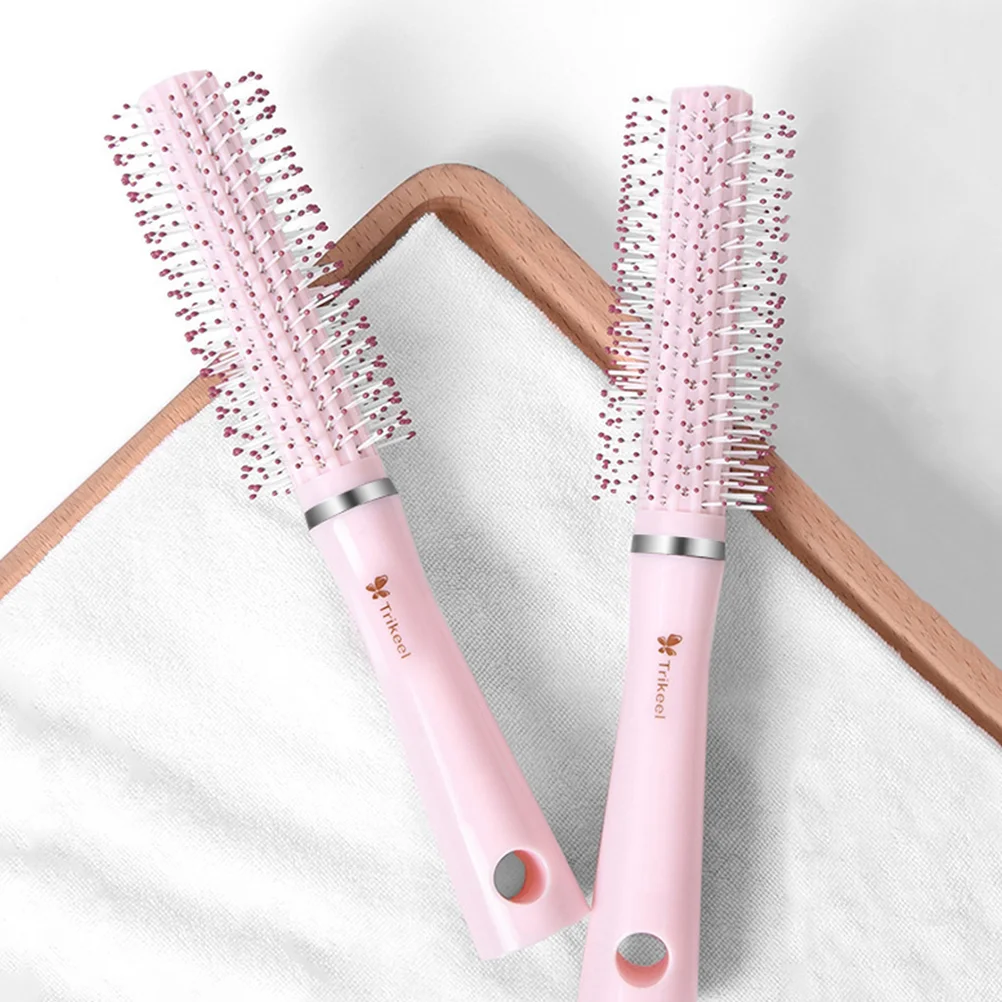 Roller Portable Hair Brush Comb for Women Round Styling Blow Drying Hairbrush Bangs