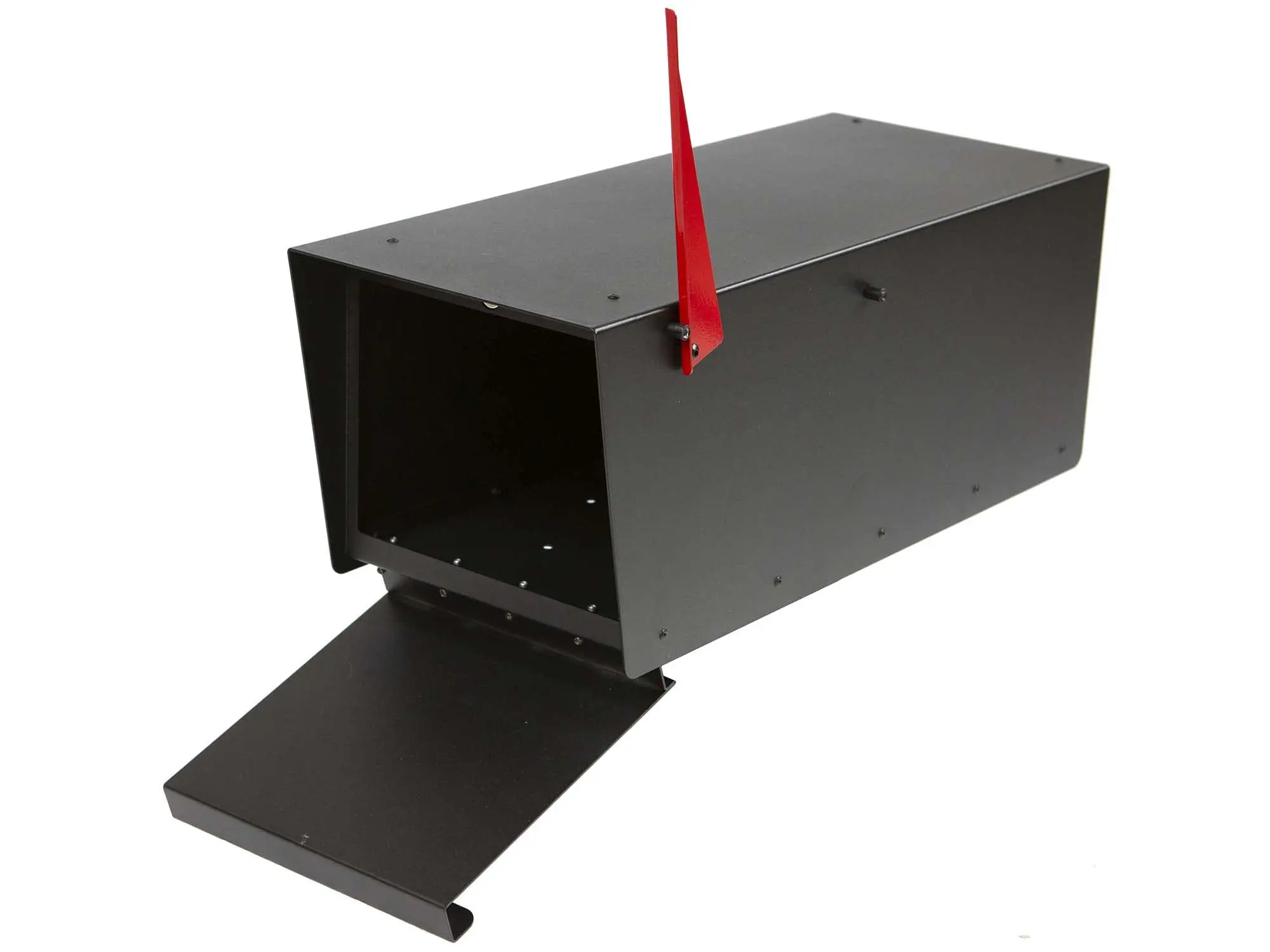 Modern Post-Mounted Mailbox with Personalized Address Numbers, Small Size #HC100 (with Five Address Numbers)