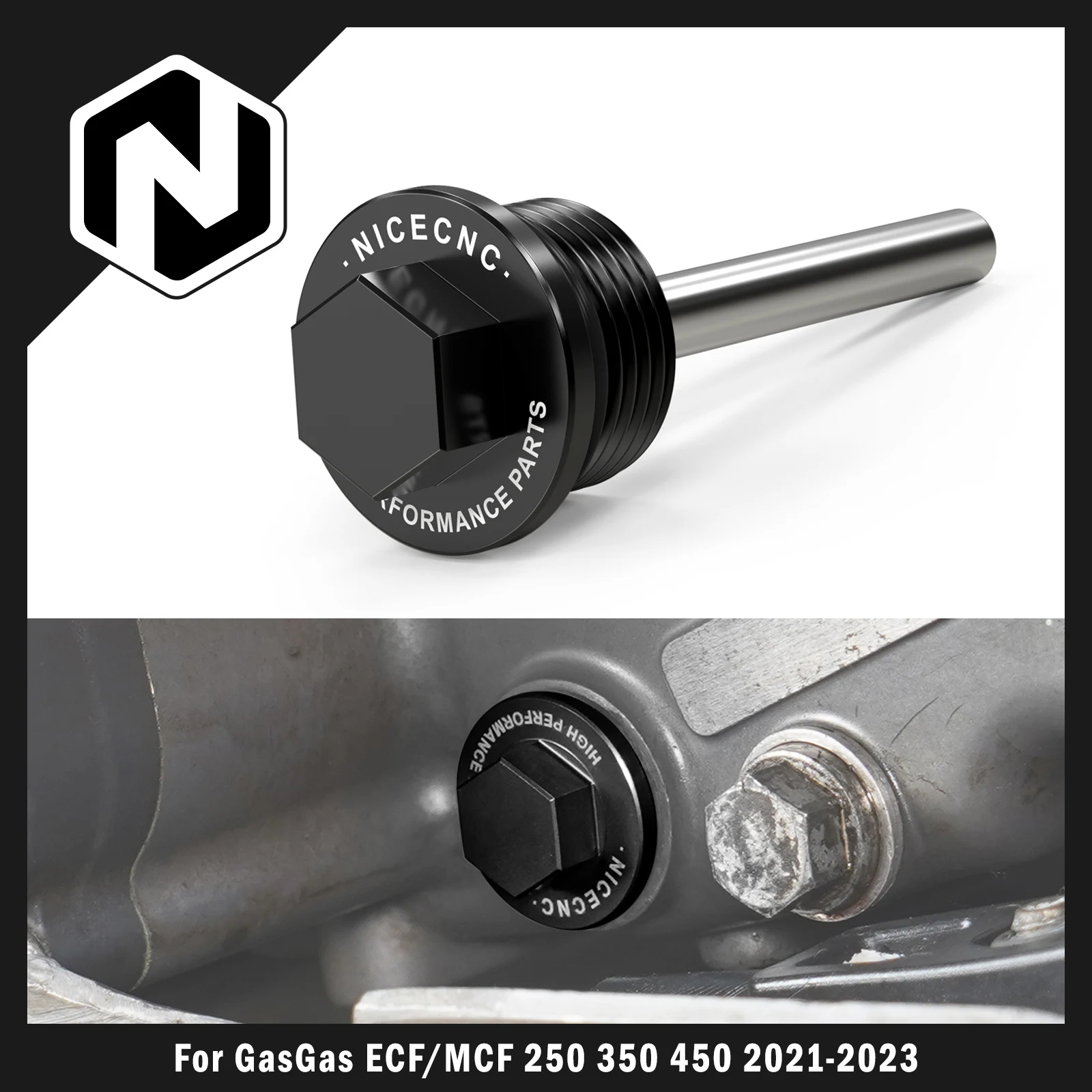 

NICECNC For GasGas EC250F ECF 350 MC250F MCF 350 450 2021-2023 Magnetic Oil Drain Plug Bolt For KTM EXCF 350 SXF 250 SXF 450