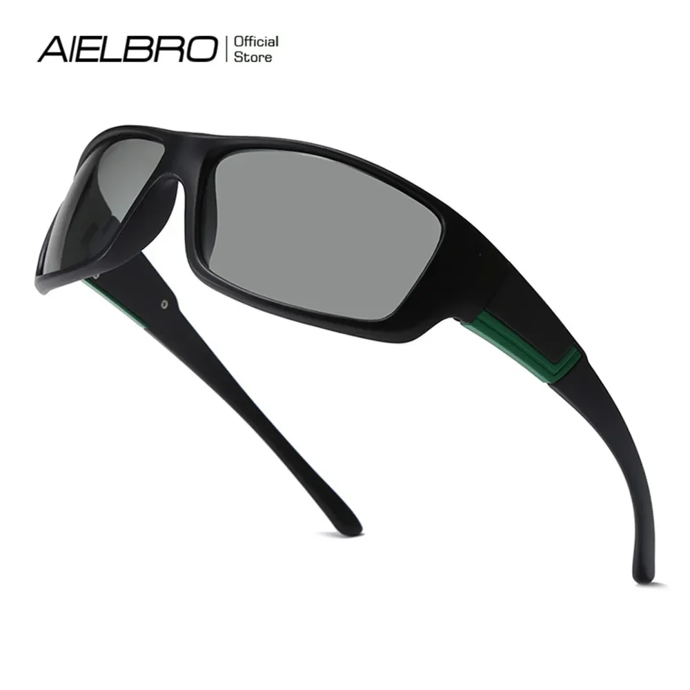 AIELBRO Photochromic Cycling Glasses for Men Polarized Cycling Glasses Men's Bicycle Photochromic Cycling Lenses Sports Glasses