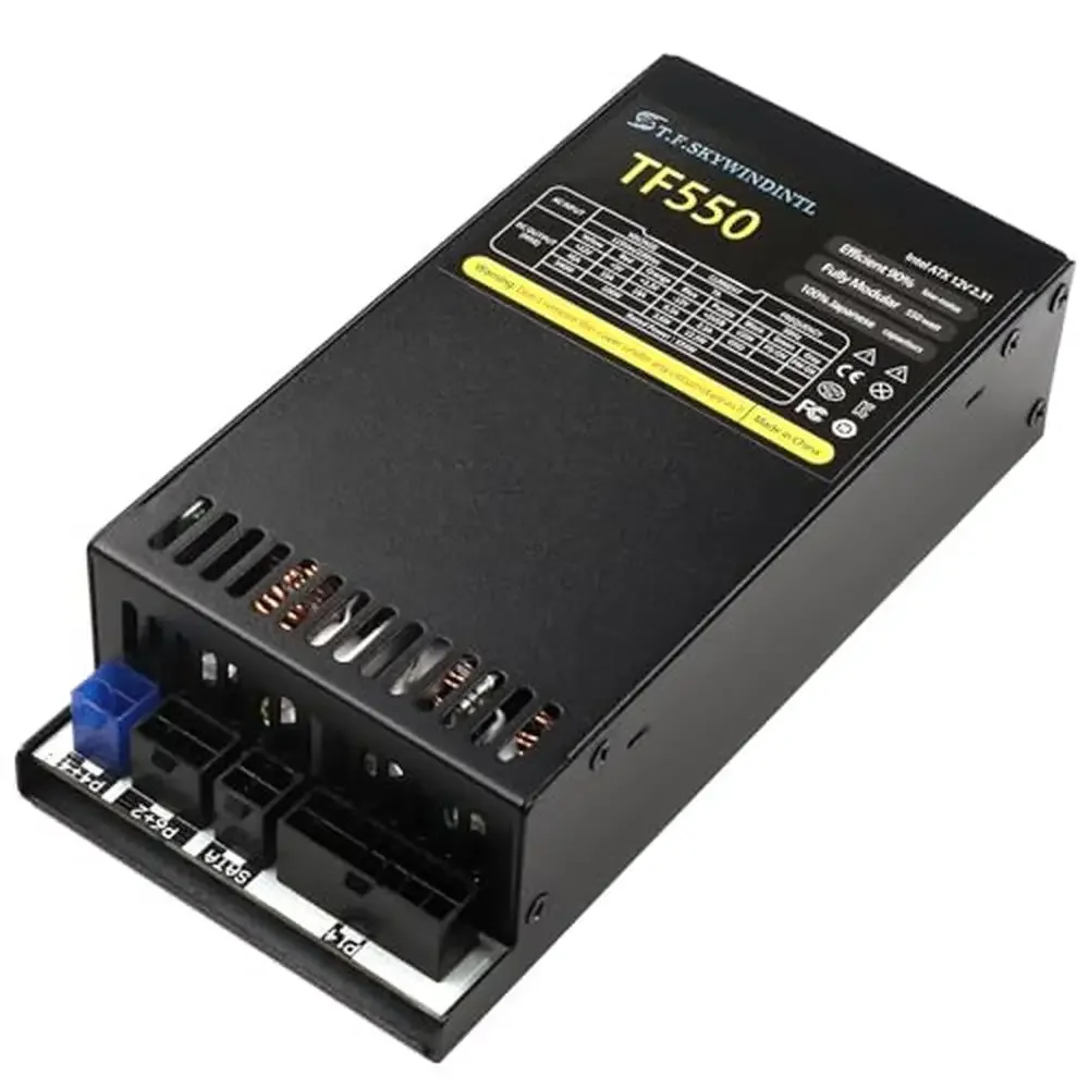 Alimentatore Flex ATX da 550 W PSU completamente modulare a piena tensione 110/220 V CA Uscita stabile Affidabile struttura DC-DC Server di gioco POS