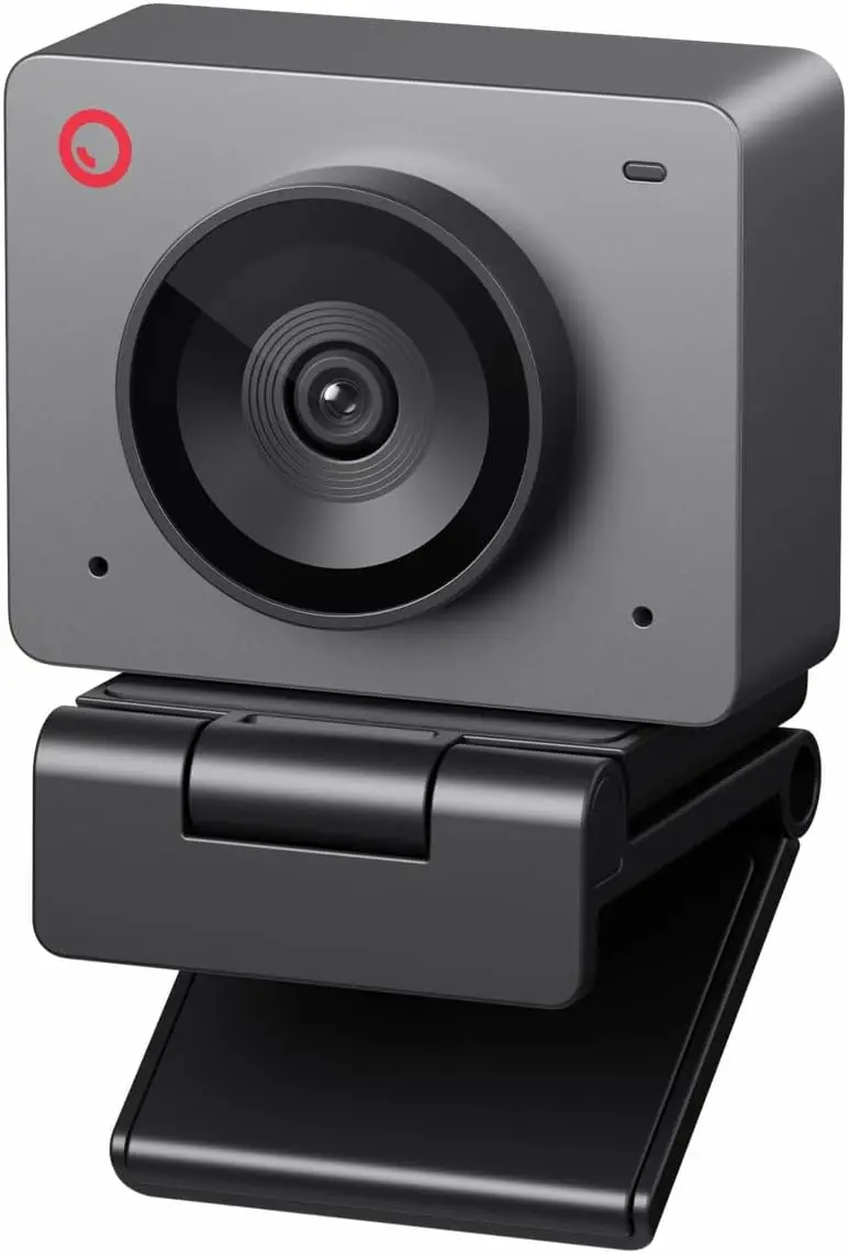 1080P 100FPS AI Webcam with Gesture Control, Beauty Mode & Low-Light Sensor for PC/Laptop Streaming