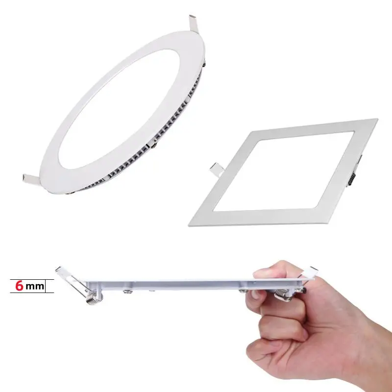 Luminária led de teto embutida, 3w 4w 6w 9w 12w 15w 18w, refletor de teto interno, design slim, renovação da casa