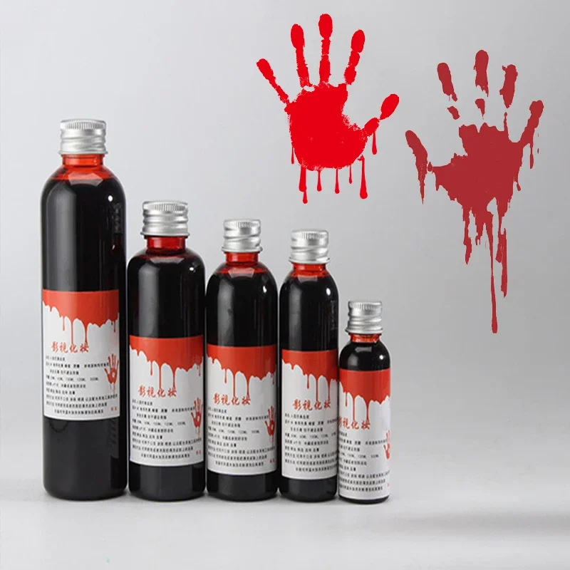 

Fake Smear Blood Liquid Bottle Stage Prank Toy Tool Theatrical Vampires Funny Horror Festival Party DIY Cosplay Props