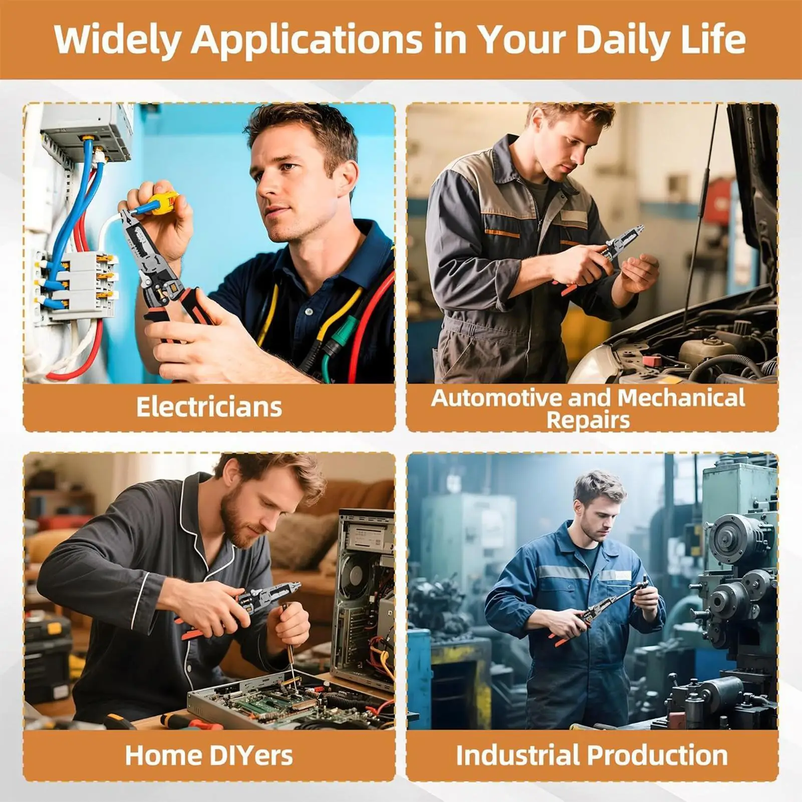 

Резак для зачистки проводов, обжимной резак для зачистки кабеля, ручной инструмент для зачистки кабеля, многофункциональный инструмент для зачистки кабеля для сети дома