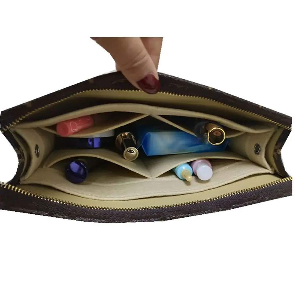 Borsa con inserto in feltro Borsa di stoccaggio durevole Supporto per borsa Organizzazione della fodera Borsa con fodera interna portatile