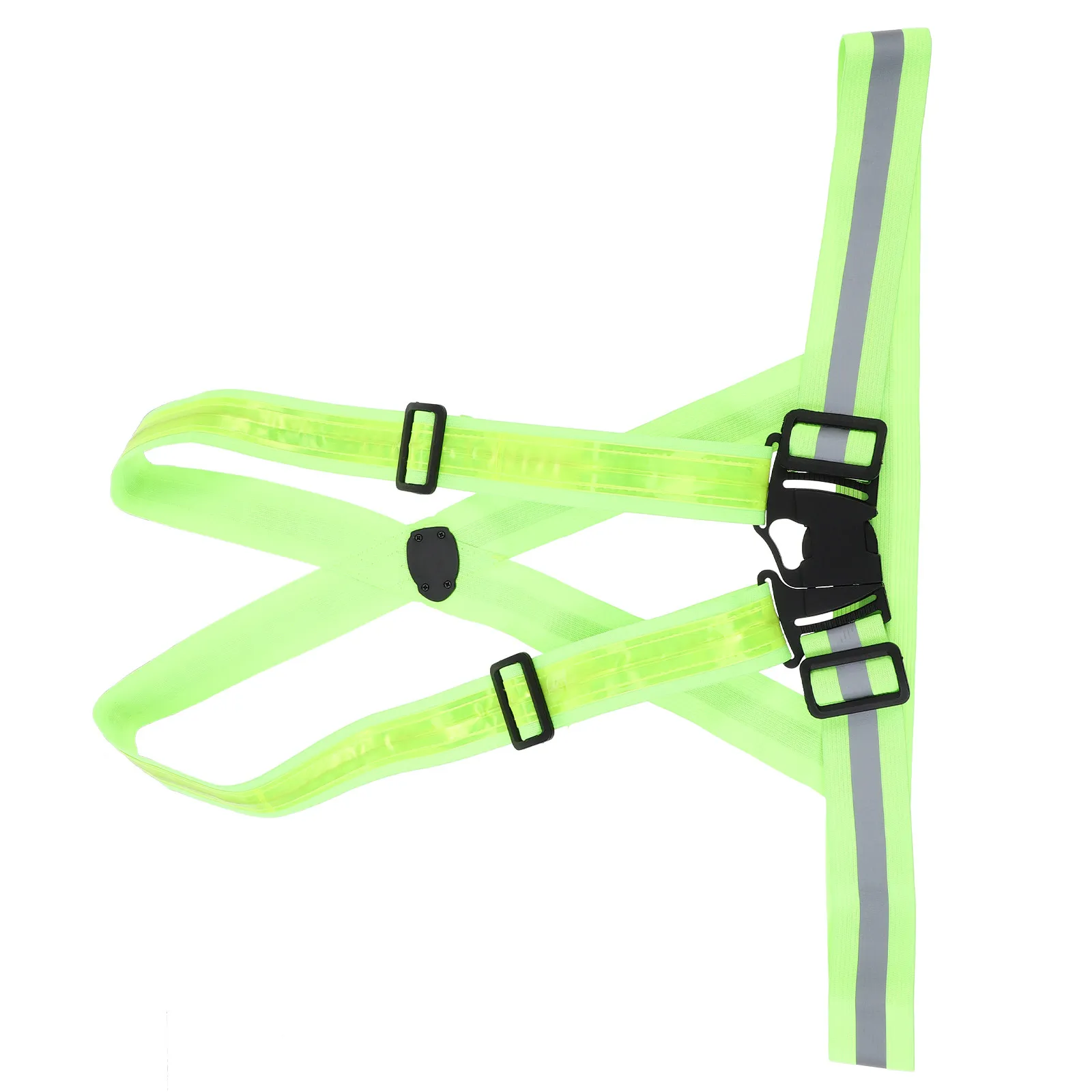 

1Set Luminous Reflective Vest for Running Night Hiking Cycling Mountain Climbing High Visibility Safety Gear Adjustable Elastic