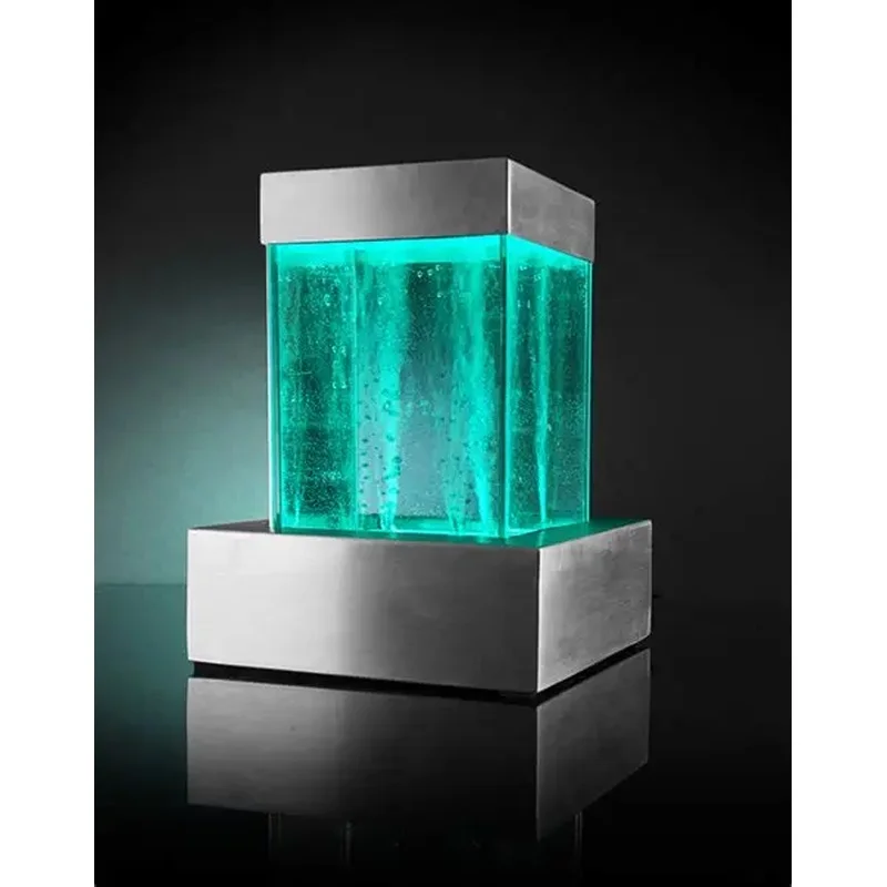 custom.Table Top Acrylic Colorful Bubble Wall With Changeable Led Lights