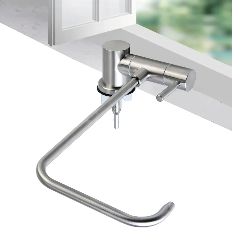 Kitchen Faucet Folding Down Water Purifier Faucet Reverse Osmosis Drinking Water Filter Faucet Stainless Steel 1/4