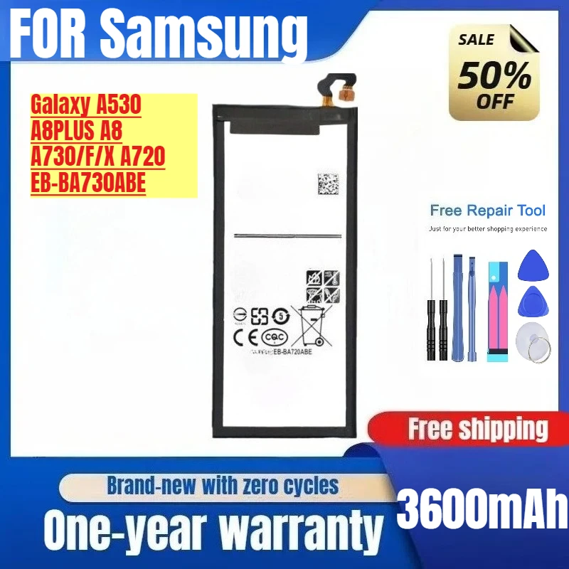 

For Samsung Galaxy A530 A8PLUS A8 + A730/F/X A720 EB-BA730ABE Replacement Mobile Phone Battery Original with Tools