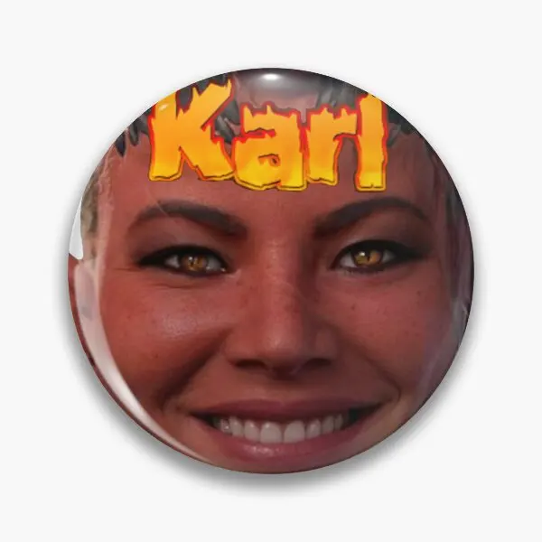 Karl Ach  Soft Button Pin Gift Cute Lapel Pin Creative Collar Lover Women Fashion Metal Cartoon Jewelry Brooch Decor Badge Hat