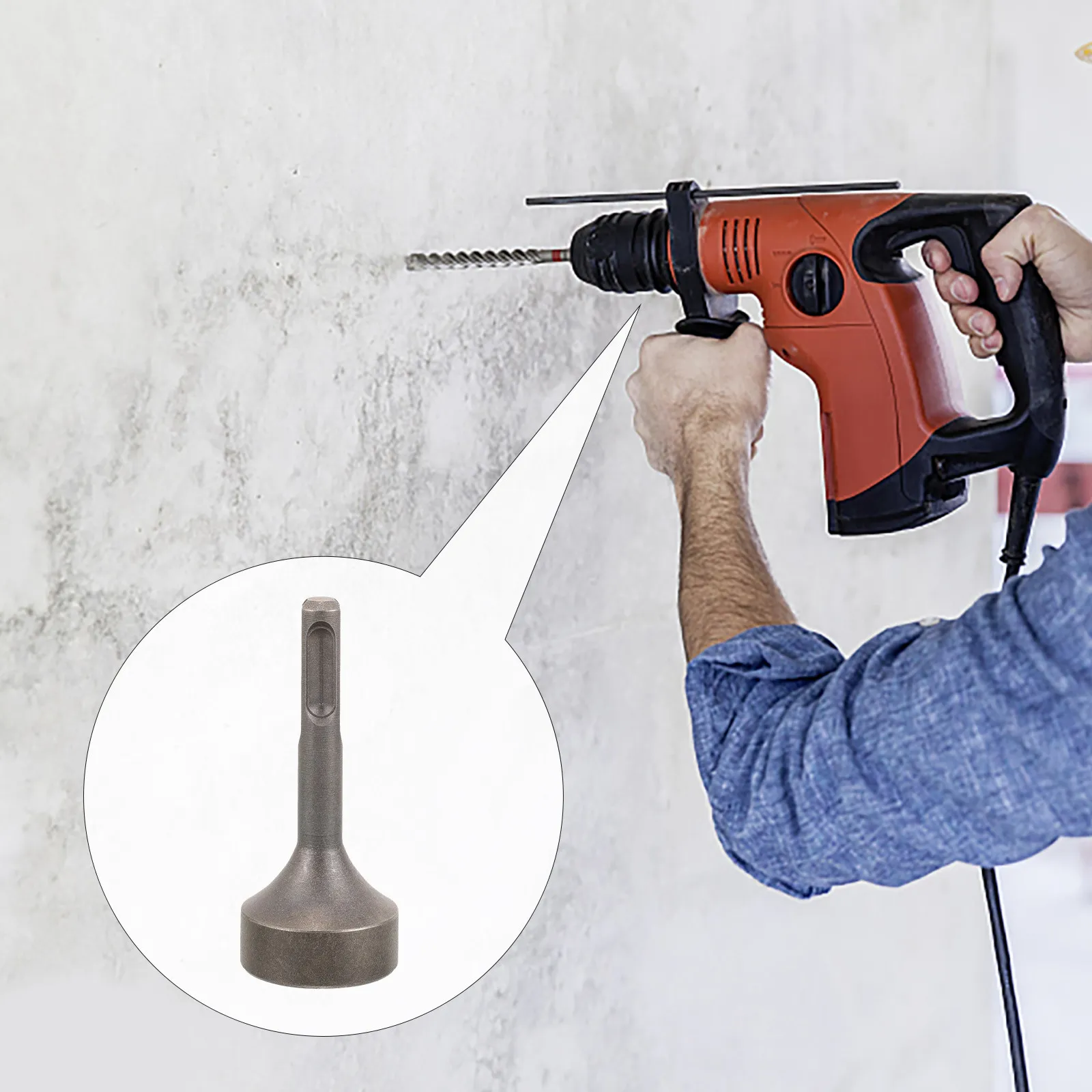 

Ground Rod Driver Hammer Drill Stainless Steel Rust Resistant Rotary Hammer Pole Driver Tool Stainless Steel Rod Drivers