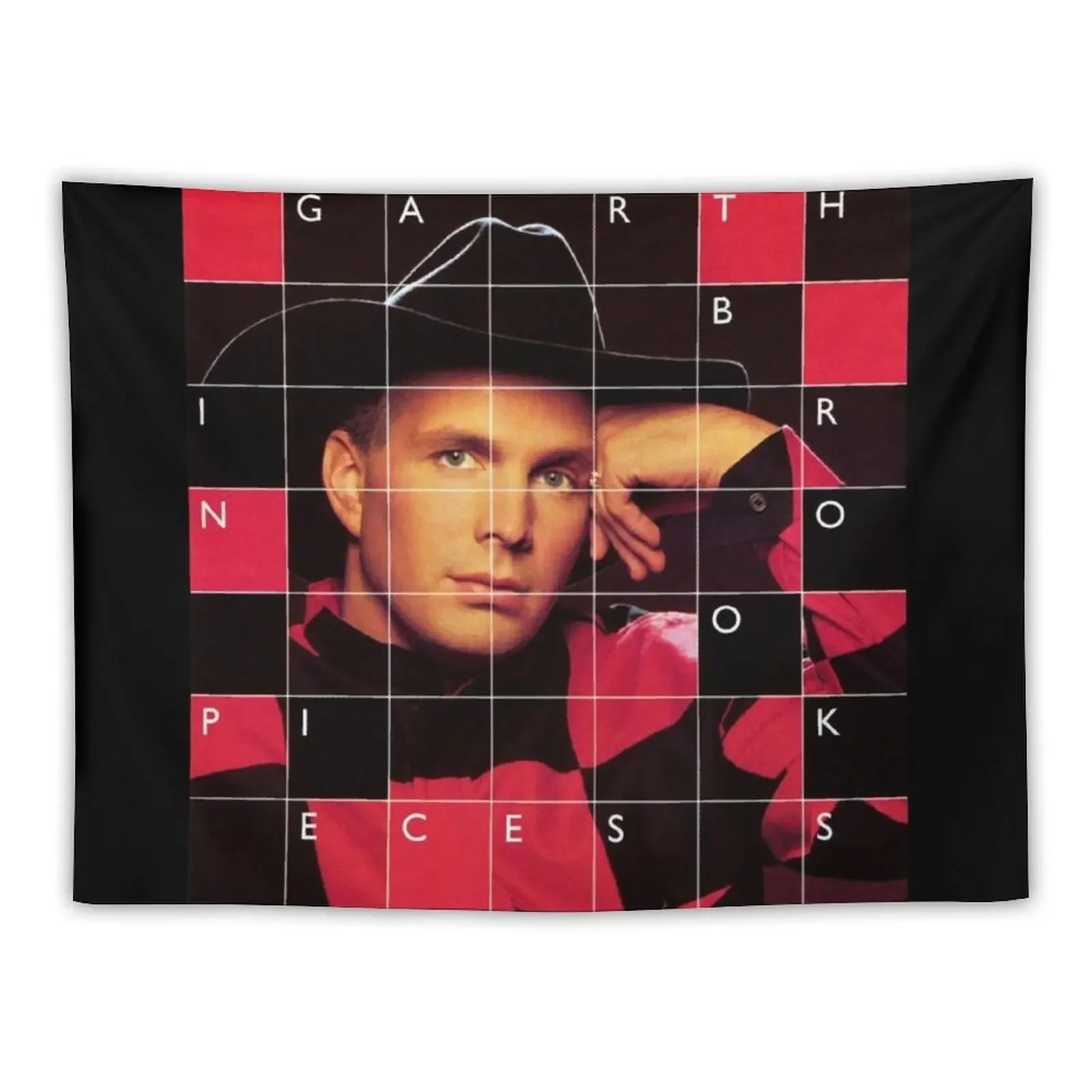 Garth Brooks In pieces Tapestry Bedroom Deco Room Decor Korean Style Wall Art Tapestry