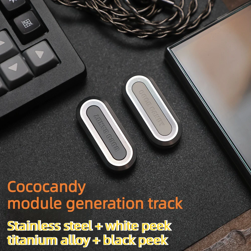KAIS EDC New COCO Candy Drum Track Mechanical Metal Straight Push Fingertip Push Card Decompression Toy