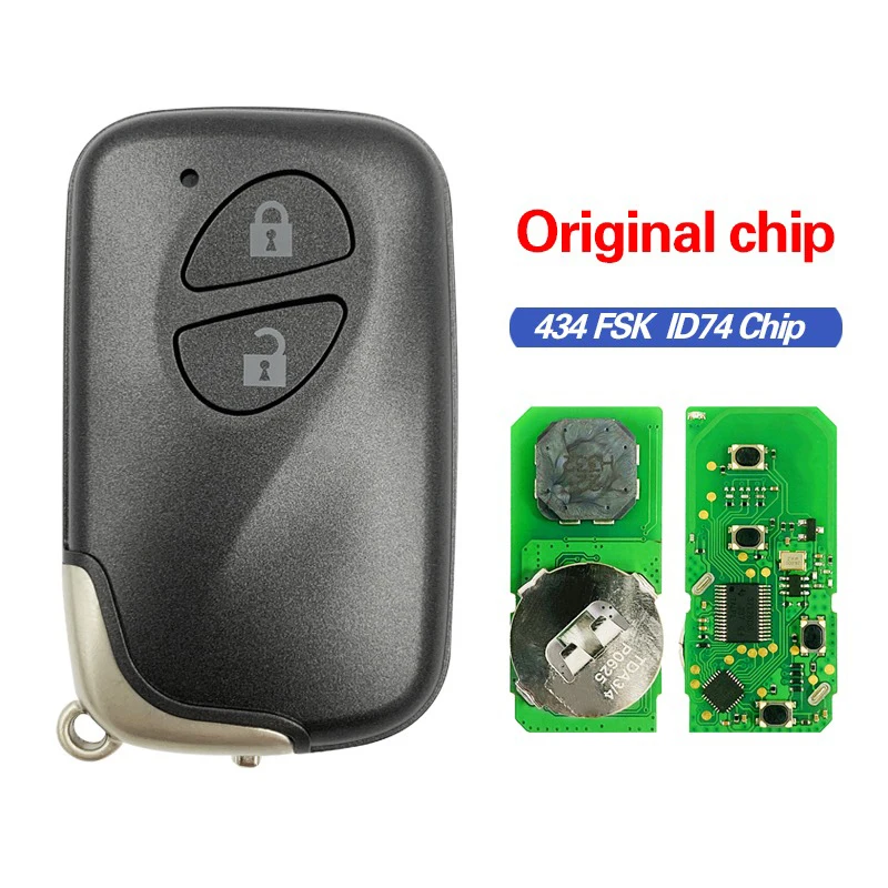 

CN052011 Aftermarket 4 кнопки смарт-ключ 433 МГц 4D чип B74EA дистанционный брелок 89904-48242 89904-48241 для Lexus RX 2008-2012
