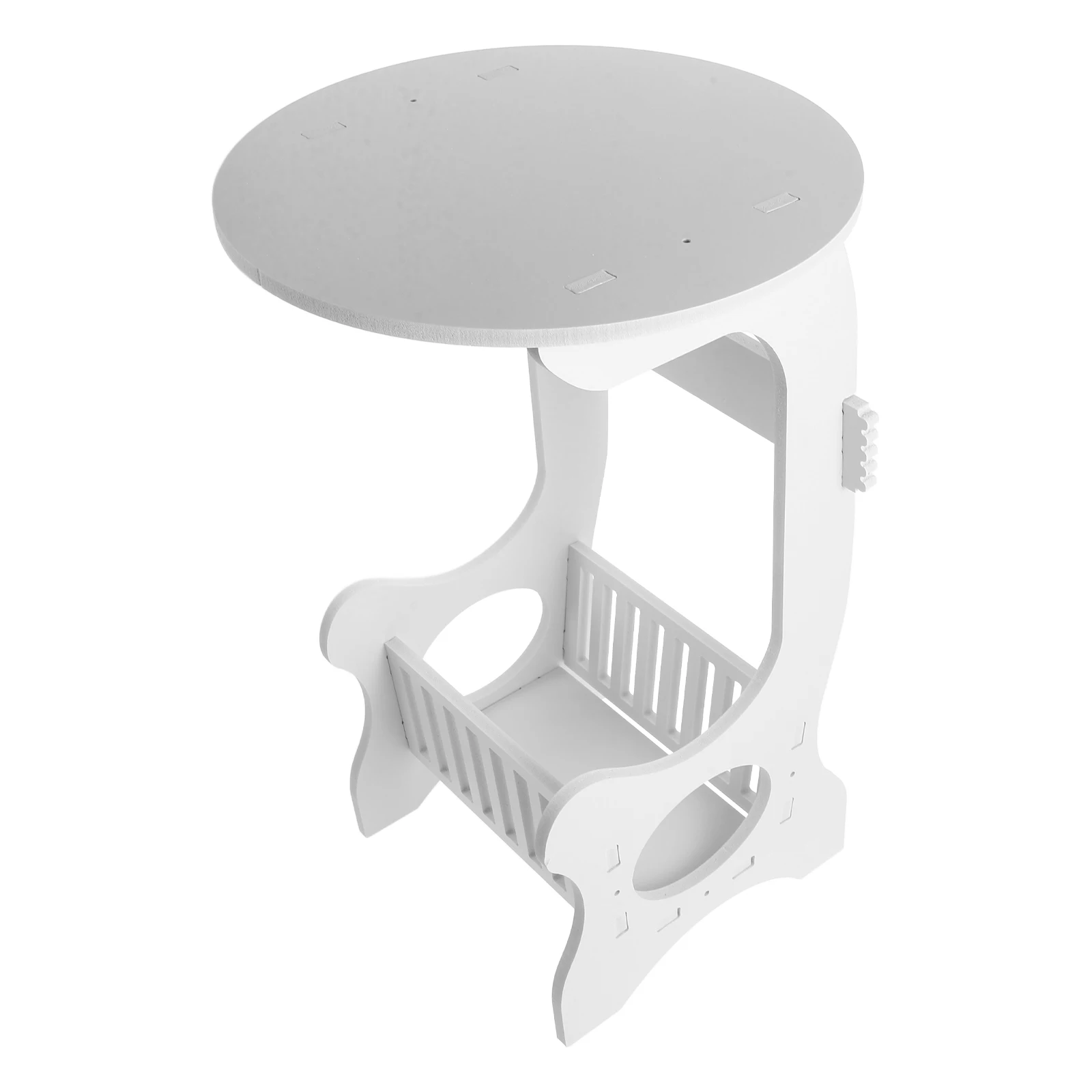 

Small Bedside White Coffee End for Living Room Bedroom Sofa Space-Saving Modern Minimalist Home Furnishings Furniture White