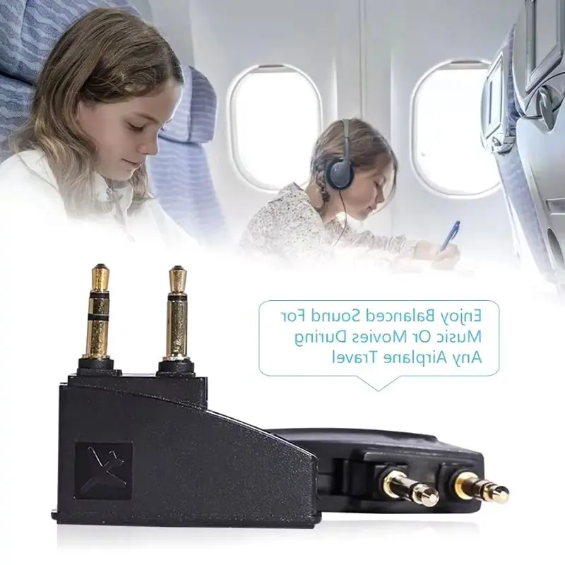 Airplane Airline Flight Stereo 3.5mm Adapter For Bose 700 QC45 QC35 QC3 QC25 QC20 QC2 QC15 OE2 OE2I AE2 AE2I AE2W Headphones