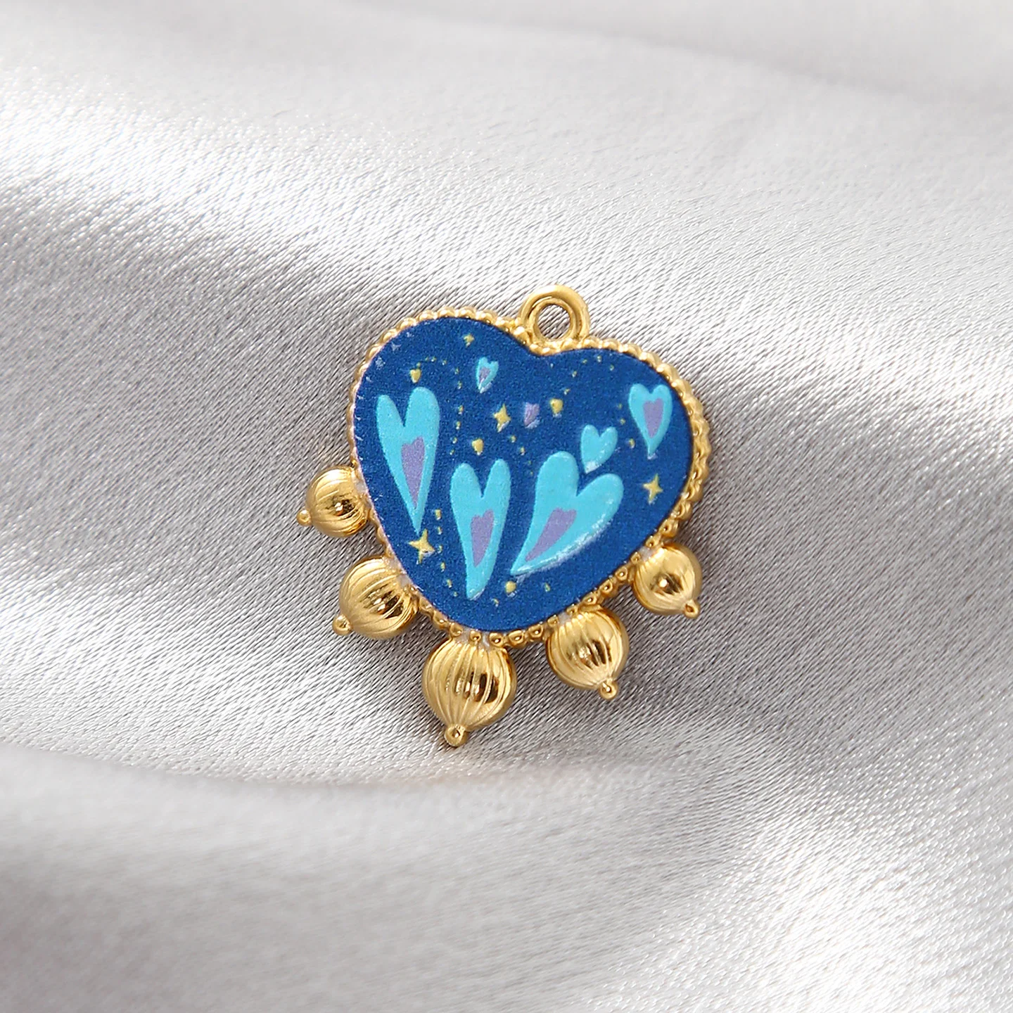 

3 шт., эмалированные подвески в форме сердца из нержавеющей стали, подвески для DIY ожерелья, аксессуары для изготовления ювелирных изделий, принадлежности