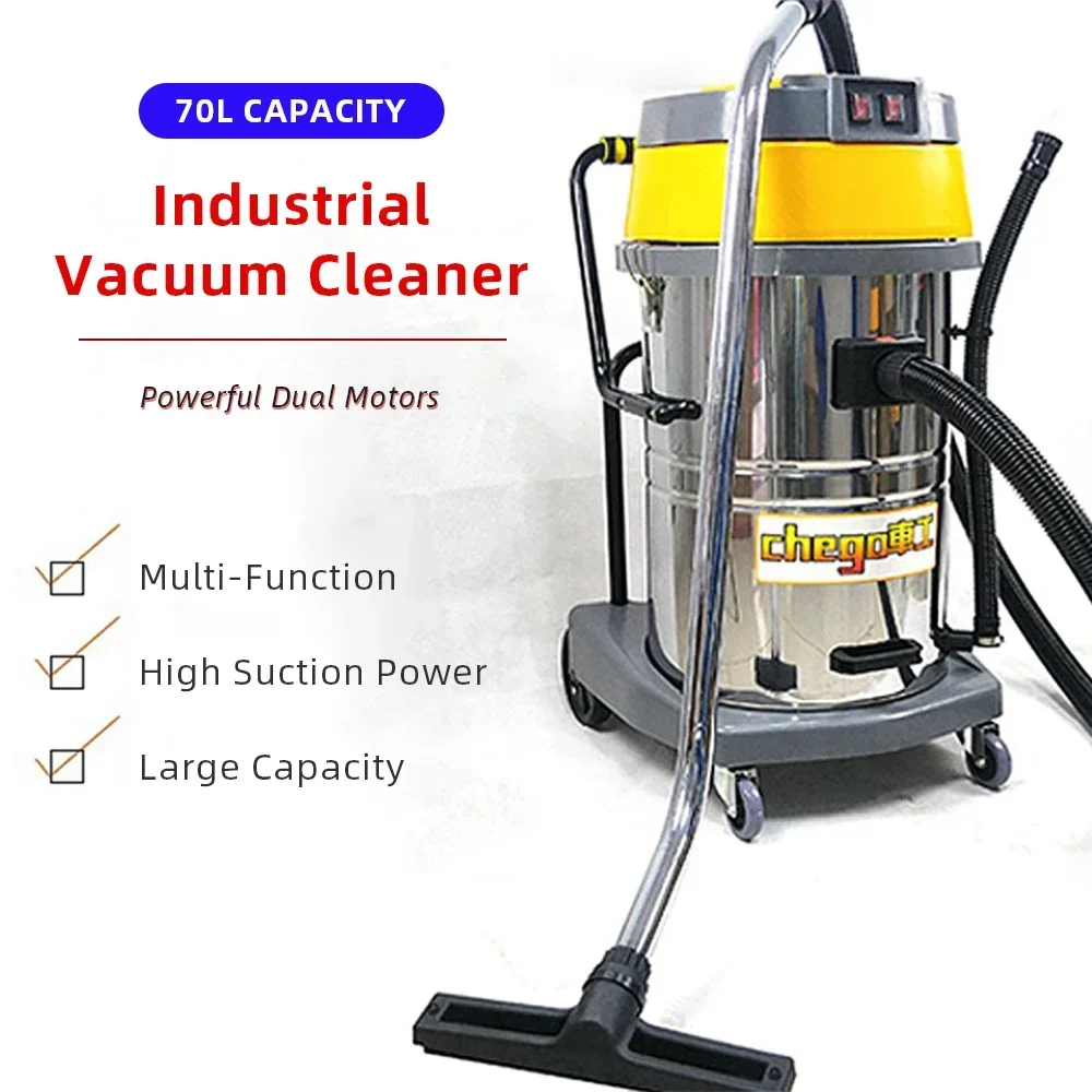 

30L/70L Industrial Vacuum Cleaner Powerful High-power Factory Workshop Vacuum Dust Decoration 3000w Big Suction Dust Collector