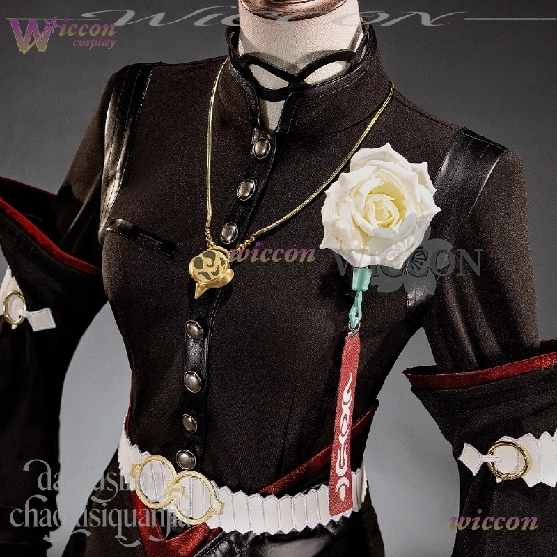 Isolde زي مثير طويل عسكري فاسق موحد لعبة Zenless منطقة صفر تأثيري فستان أخضر Y2K شعر مستعار طويل حفلة عيد الميلاد كوس #4