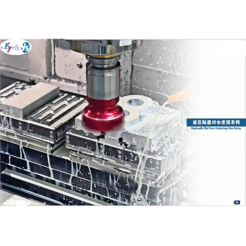 2-Station Hydraulic Combination Vise High-Precision Hydraulic Combination Vise Hydraulic Flat Face Centering Vise Series