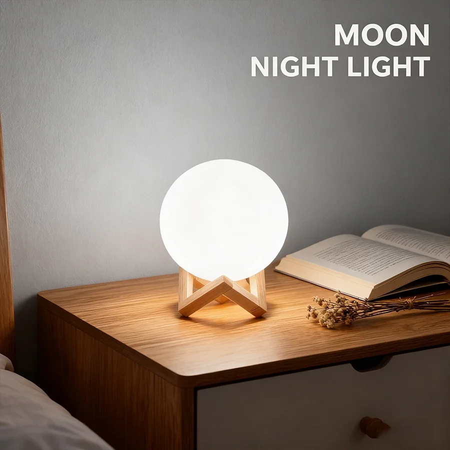 

Студийный заполняющий свет для прямой трансляции, лунная лампа Content Creation, настольный светильник RGB с регулируемой яркостью, видеозапись, освещение для фотосъемки