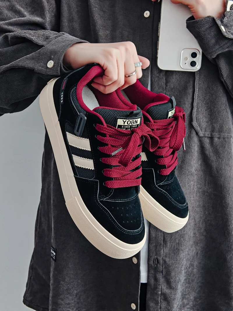 Men's Casual Sport Shoes 2026 New Style Autumn Trend Versatile Small Audience Board Shoes Teenage Anti-slip Canvas Shoes