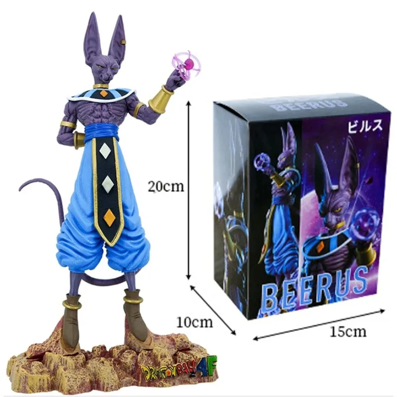 Modèle Beerus Dragon Ball Z Anime pour enfants, Super God of Destruction Image, jouets pour enfants, cadeau d'anniversaire, ornements de collection, nouveau, 30cm