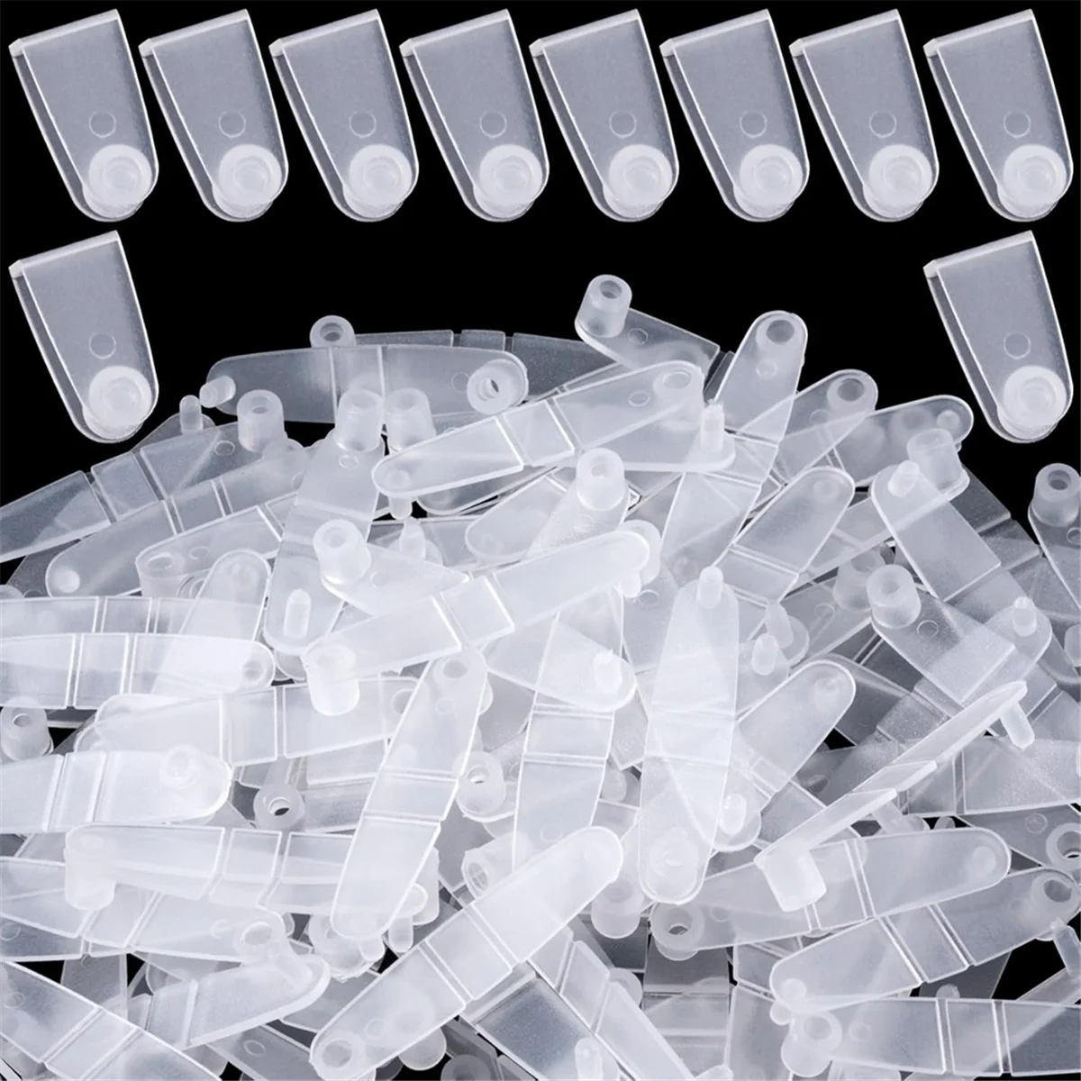 Sales 200 Pcs Plastic Keychain Clips, Acrylic Keychain Connector, Clear Keychain Clips for Crafts, Keychain Attachment