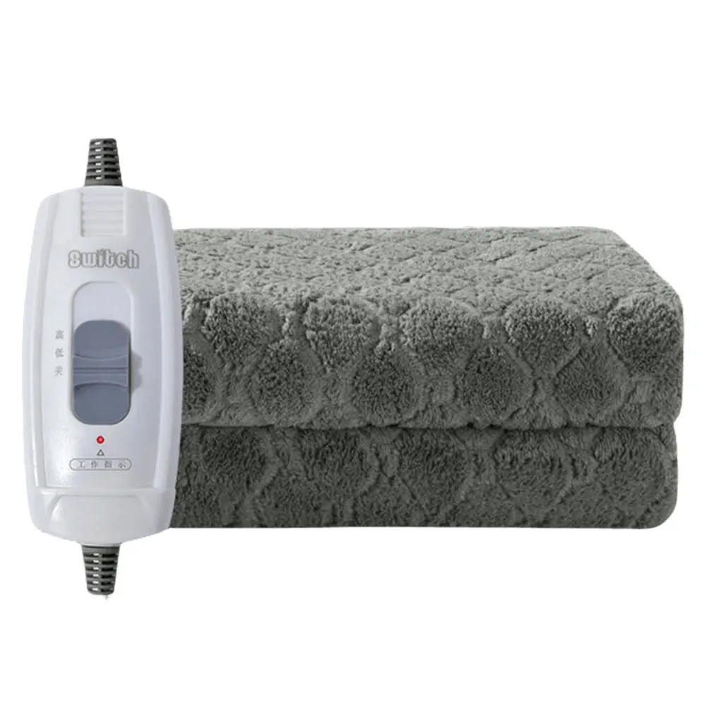 220V Security Plush Electric Blanket Bed Single Fleece Heated Blanket Soft Electric Heating Blanket Warmer Heater Carpet