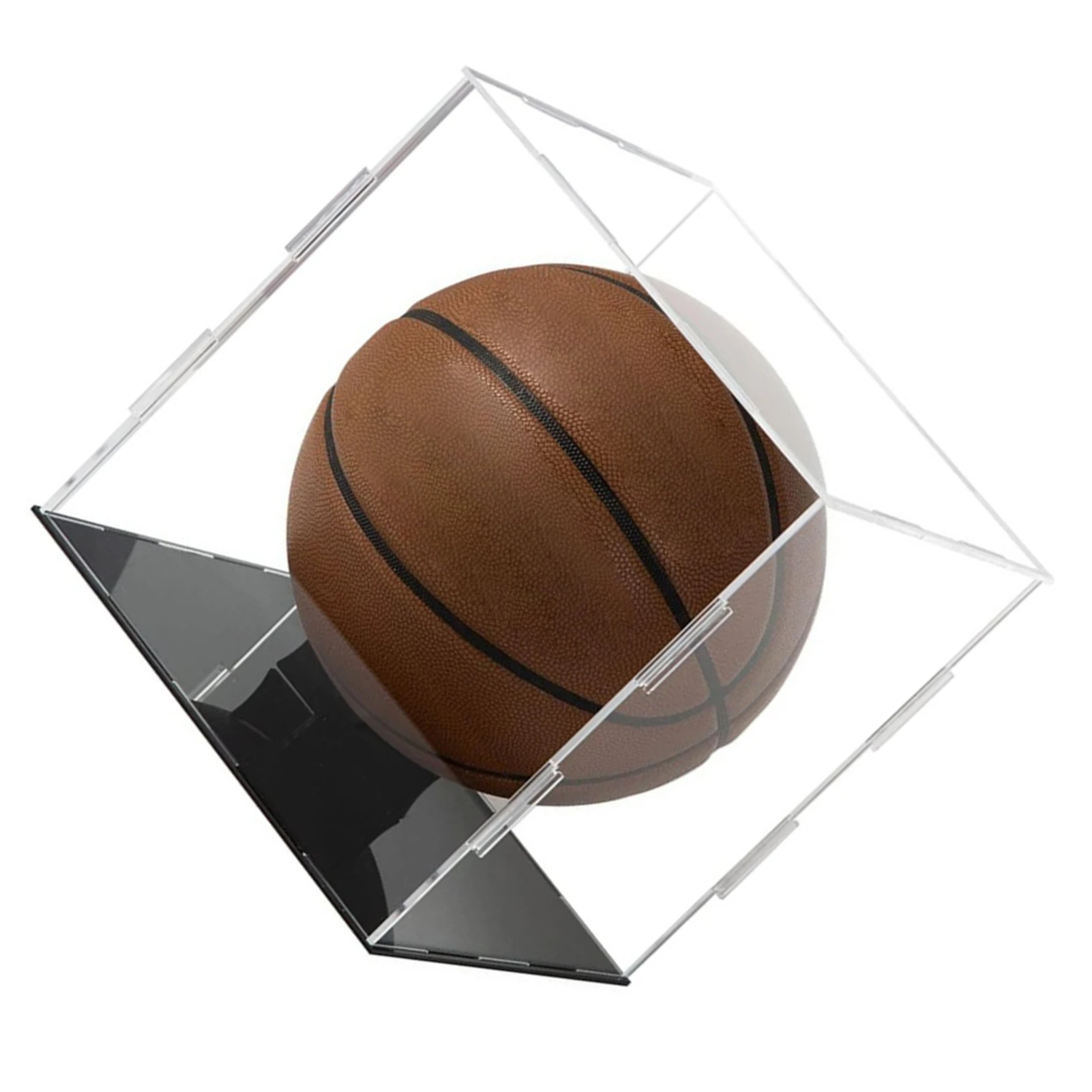 Transparent Acrylic Display Box For Exhibition Displaying Basketball Collection Acrylic Display Case (Basketball not included)