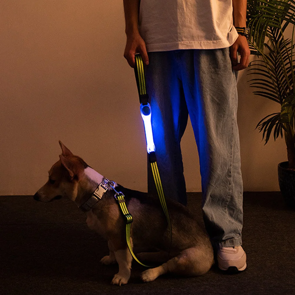1Pcs Night Glow Signal LED Strap Multifunctional Pet Warning Band Dog Collar Flash Strap Rechargeable