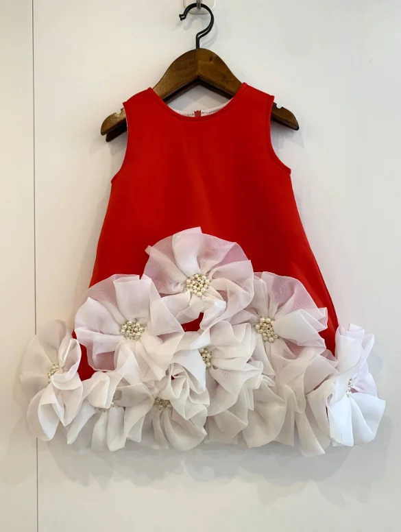 New Girl Fashion Cute Host Piano Performance Dress Children Birthday Party Princess Gown y1814
