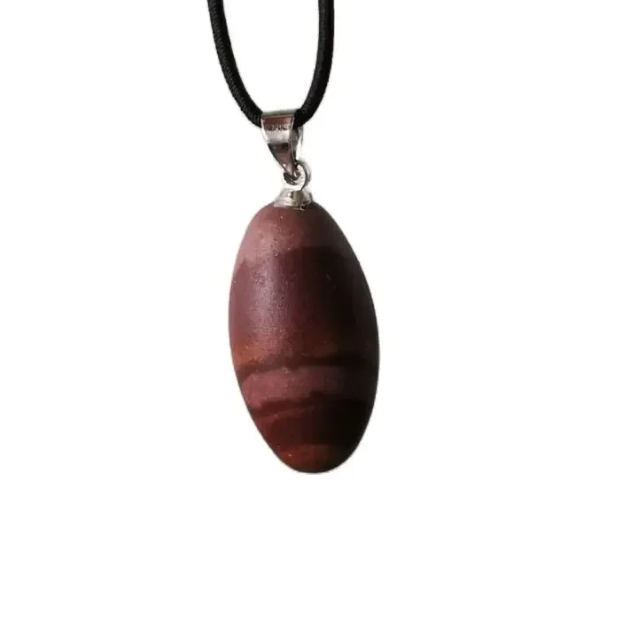 Shiva Narmada Lingam Pendant Natural River Narmada Banalinga Stone Necklace Rare