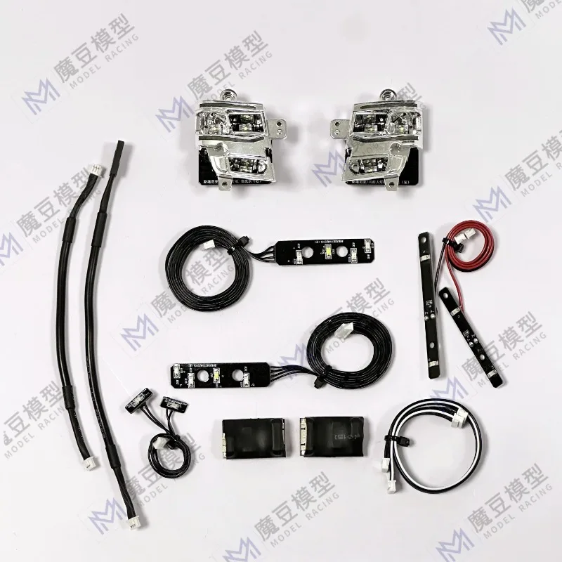 

Светодиодные последовательные указатели поворота, задние фонари и фары в сборе для радиоуправляемого самосвала Tamiya 1/14 SCANIA 770S, запчасти для игрушечных машинок Nooxion