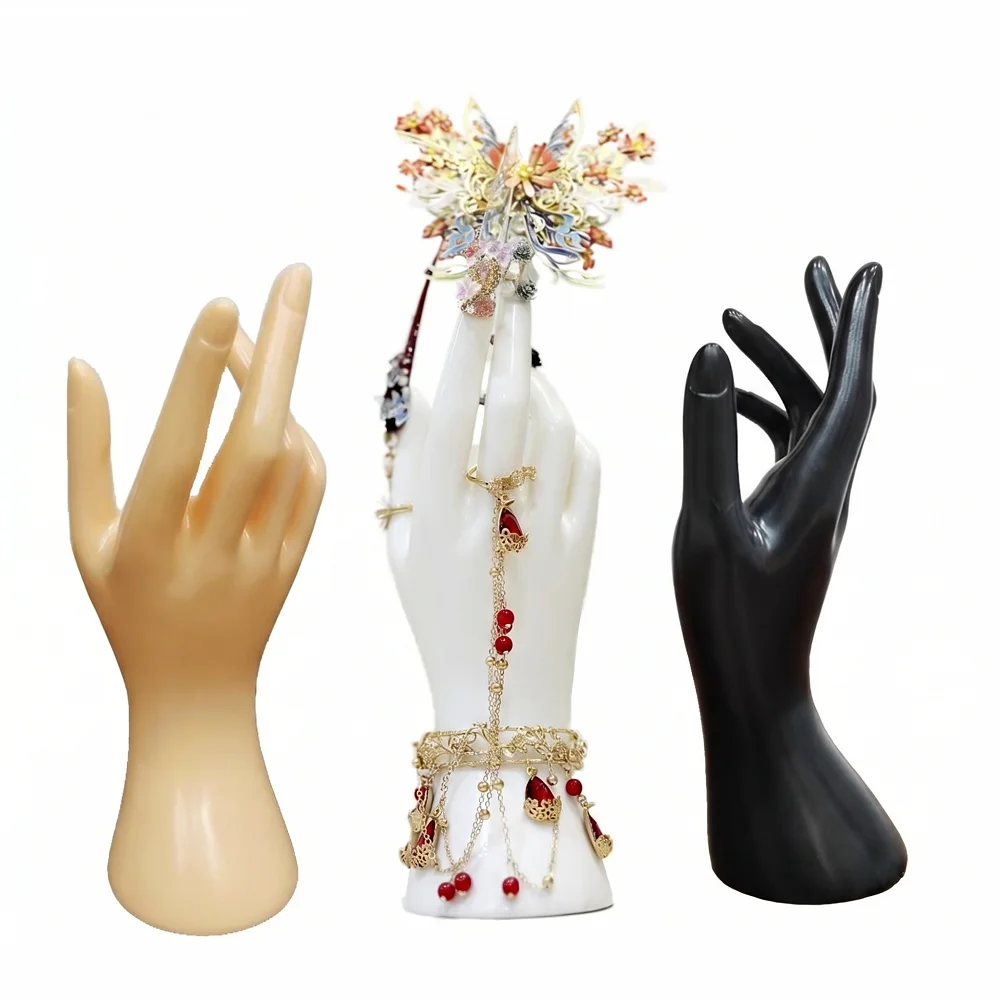 

1 Pcs New Jewelry Display Hand Model Watch Bracelet Display Stand Sketch Decoration Art Photo Ring Organizer Woman Colors