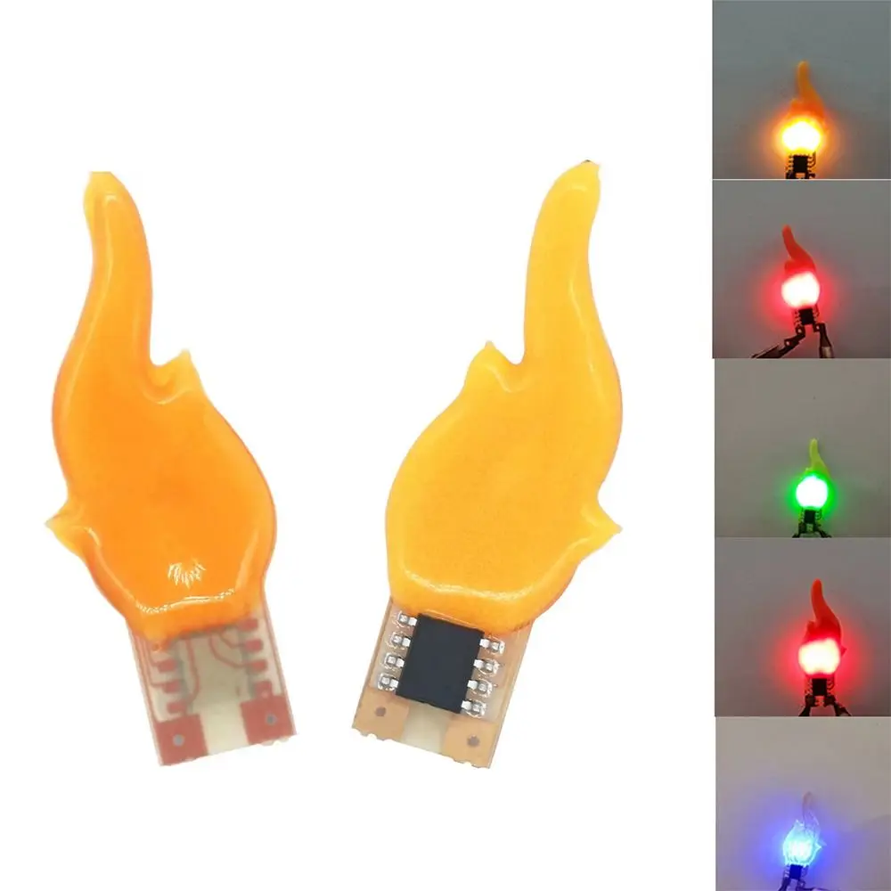 

Новая пятицветная лампа с пламенем 3 В, вспышка, свечи, диодные фонари, свечи, сделай сам