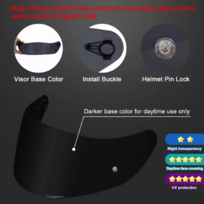 Face Shields Lenses Visors Full-face Motorcycle Helmet Accessories for AGV K5 K5S K5-S K3SV K1 K1S Compact ST Motorcycle Helmets