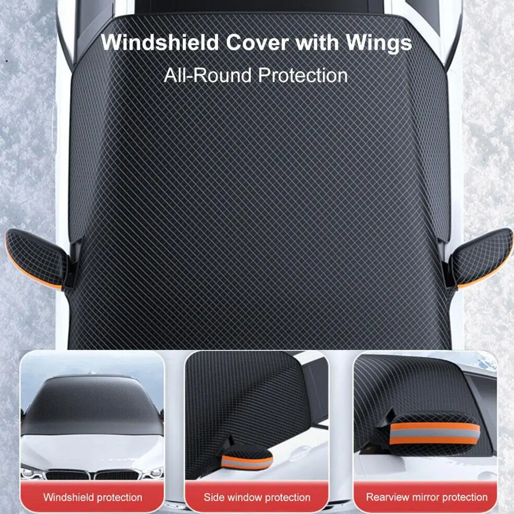 2025NEW Thickened three-window cover for snow cover for car front sun blocking snow cover half cover
