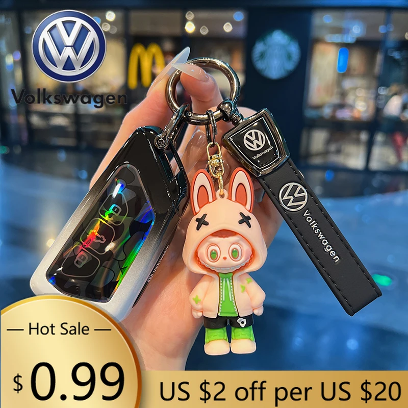 폭스바겐 VW 알로이 자동차 키 케이스 커버 (폭스바겐 골프 7 8, GIT MK8, ID.3, ID.4, 쿠프라 포르멘토르, 스코다 옥타비아 A8, 세아트 레)