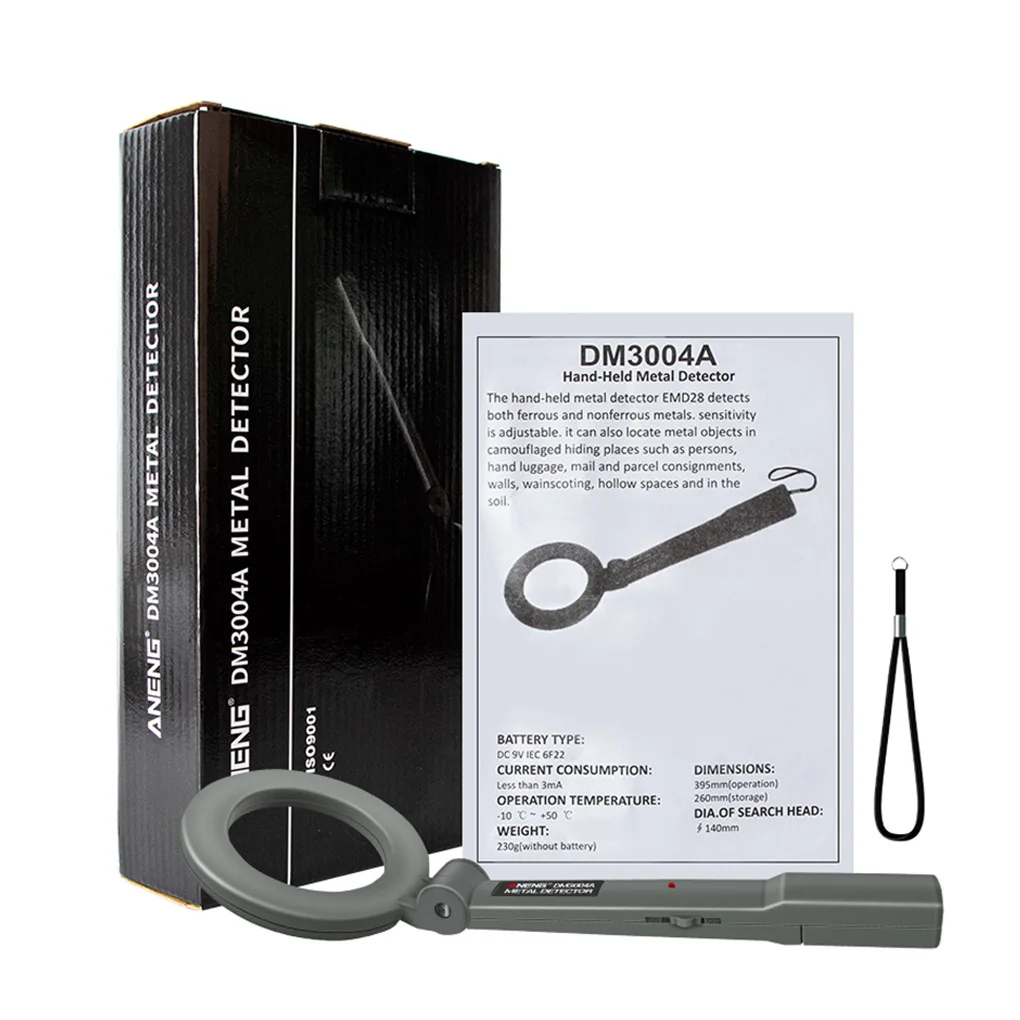 

ANENG DM3004A Metal Detector Handheld Scanner Treasure Tool Supplies
