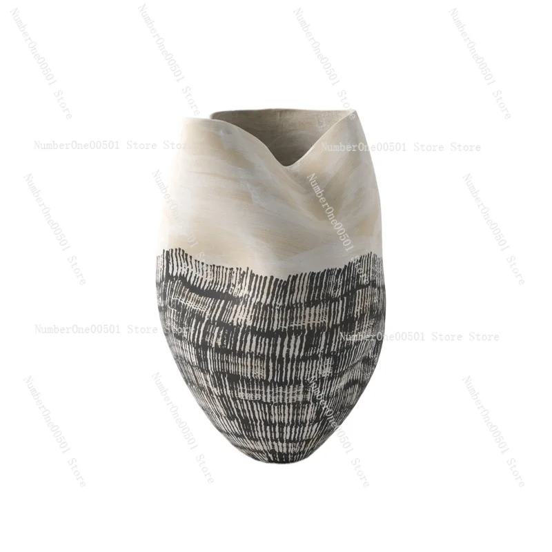 

Ceramic Vase Handmade Terracotta Pottery Vase for Home Decor Boho Farmhouse Centerpiece