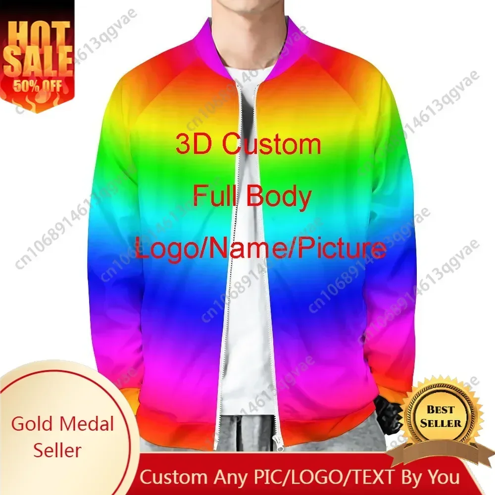 

3D Print Diy Custom Design Jacket Clothing Hip Hop Streetwear Zip Sweatshirt Wholesalers Suppliers Drop Shipper