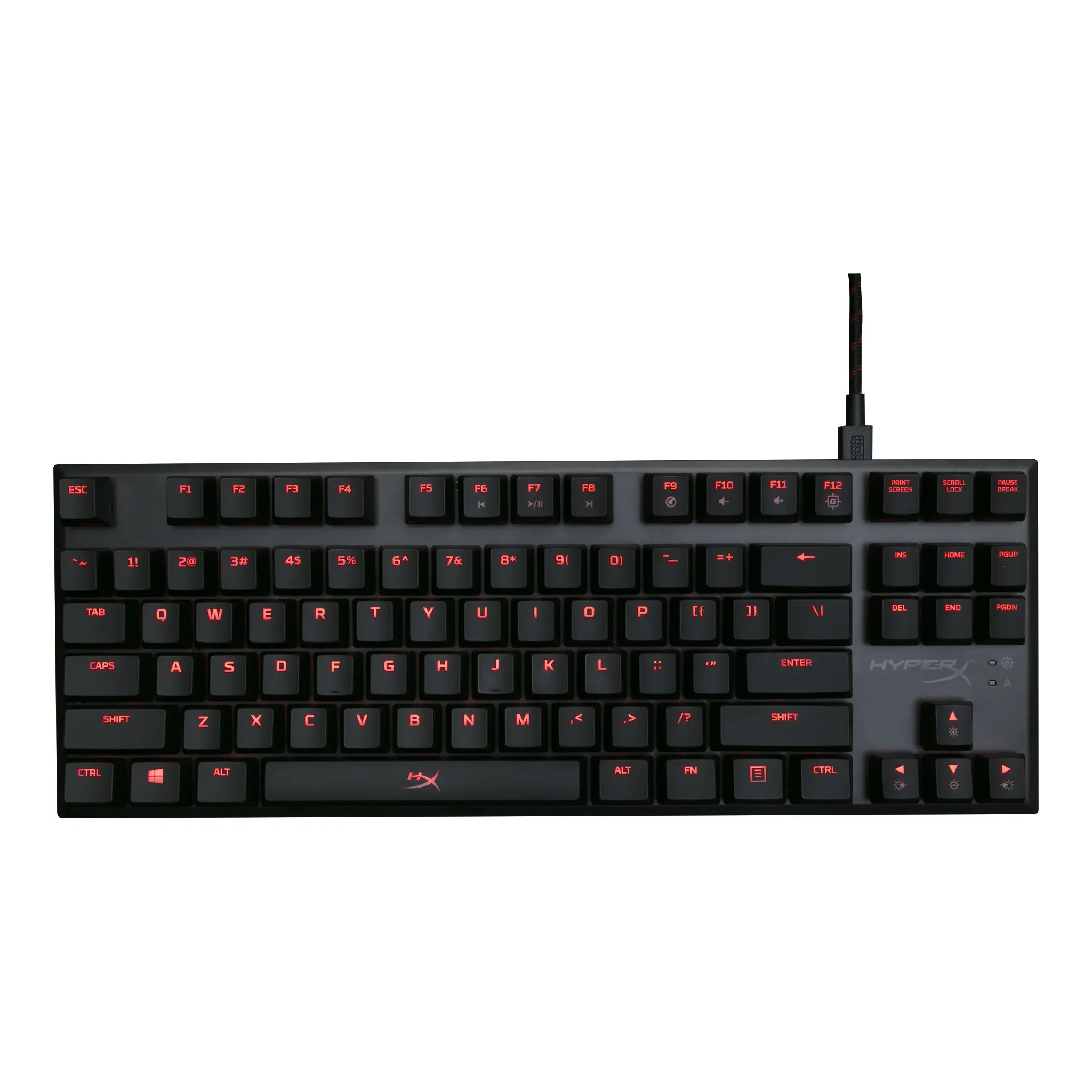 Hyper X Alloy FPS Pro Red LED Backlit 87 Key Ultra Compact Form Factor Tenkeyless Mechanical Gaming Keyboard