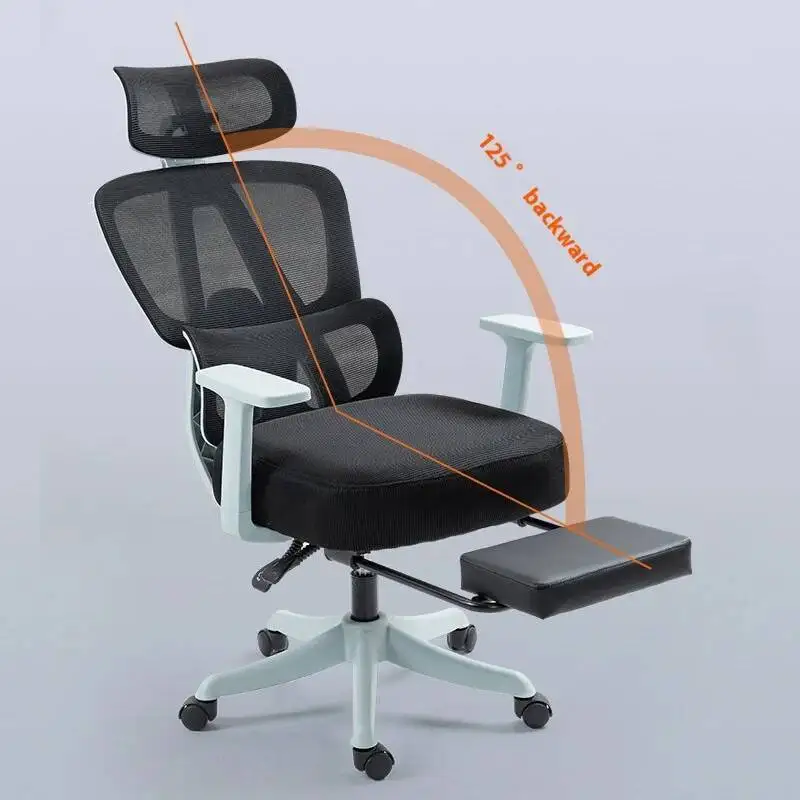 Ergonomic Computer Chair Sponge 6D Ultra Ledax Mesh Liftable Breathable 155° Rear Tilt Sedia Ergonomica Office Furniture