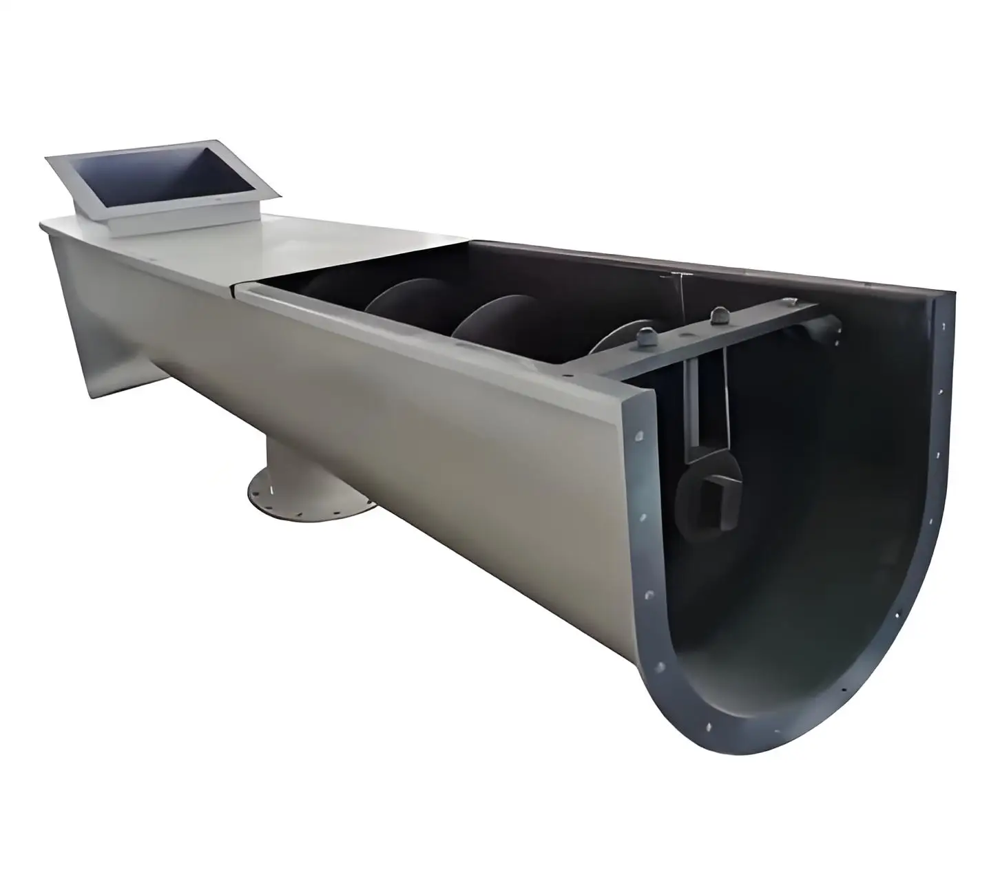 สายพานลําเลียงสว่านสกรูสแตนเลสสําหรับการจัดการวัสดุที่ปิดสนิทและทนทานพร้อมมัลติฟังก์ชั่น