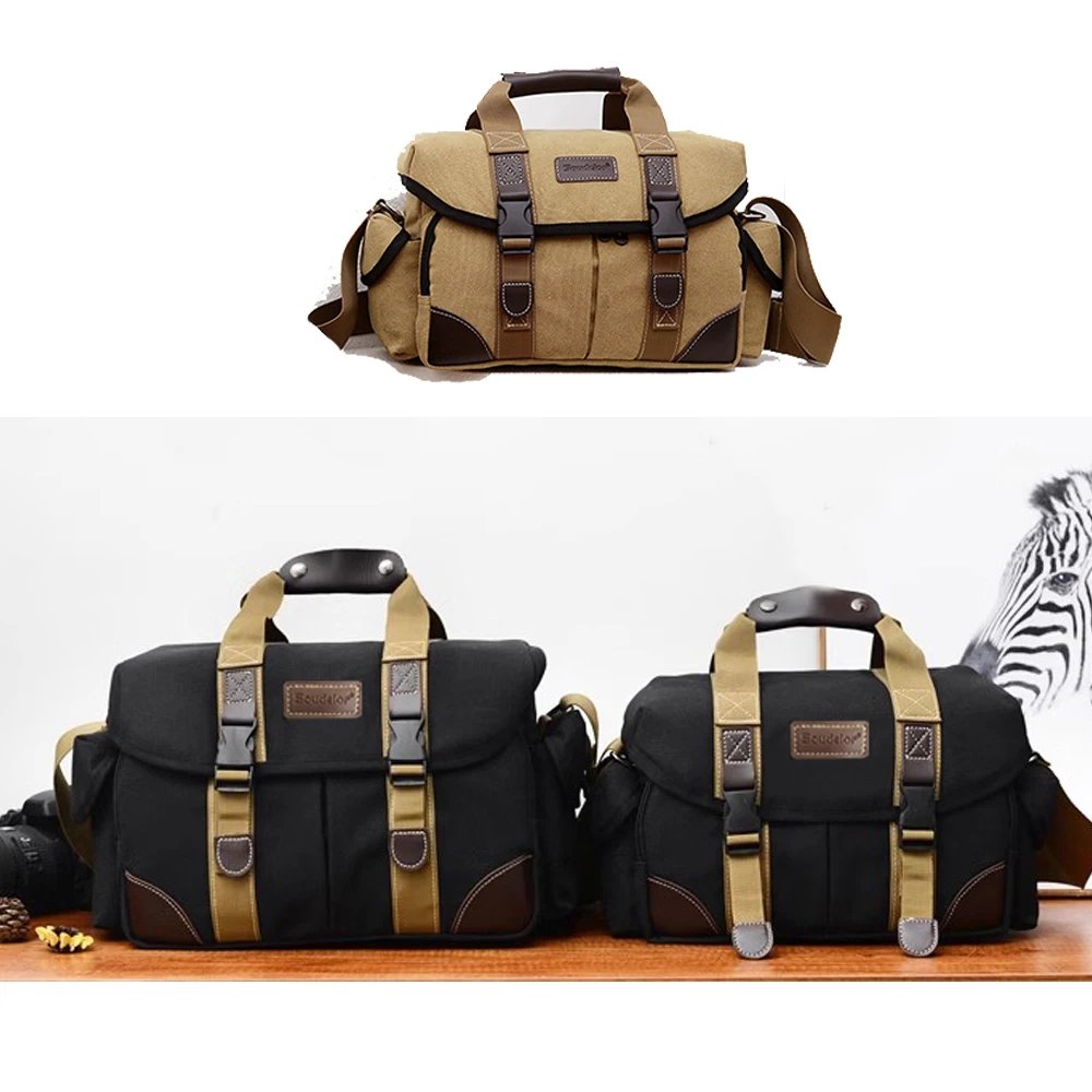 

Camera Bag Case Canvas Compatible for Nikon, Canon, Sony Camcorders Shoulder Messenger Bag, Toys, Audio Storage Bag